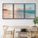 'Paradise' - 3 Piece Floter Frame Print Set on Canvas