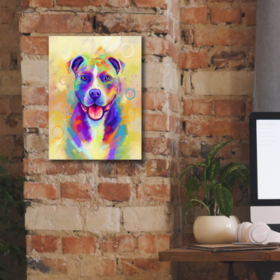 " Pop Art Pit Bull 4 " by Furbaby Affiliates