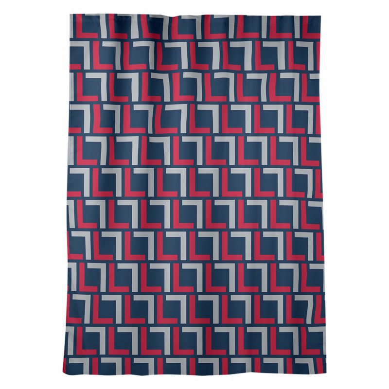 Rideau occultant et isolant avec passe-tringle Luxury, Football nautique de la Nouvelle-Angleterre - bleu