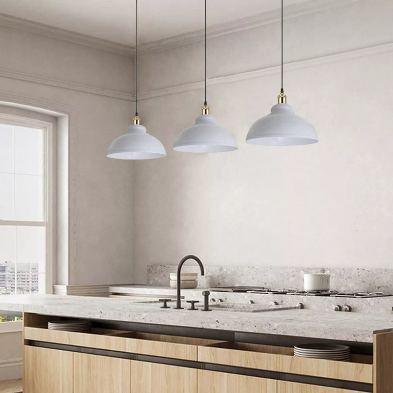 Binns 1 - Light Dome Pendant, White