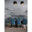 Adhésif mural gris Mirage