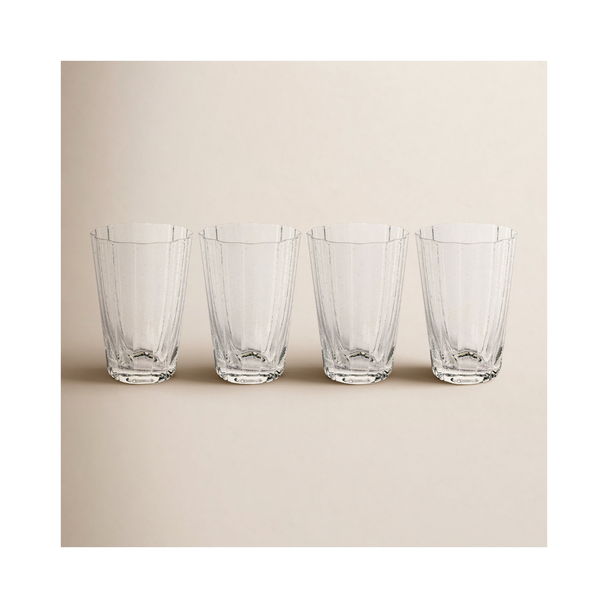 Barletta Bubble Highball Glasses, Set of 4
