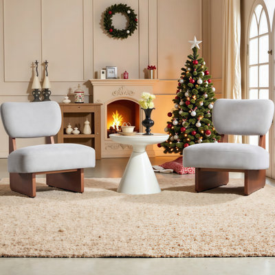 Set of 2 Modern Minimalist Lounge Chairs – Ergonomic Comfort & Timeless Design for Living Rooms, Bedrooms, or Offices
