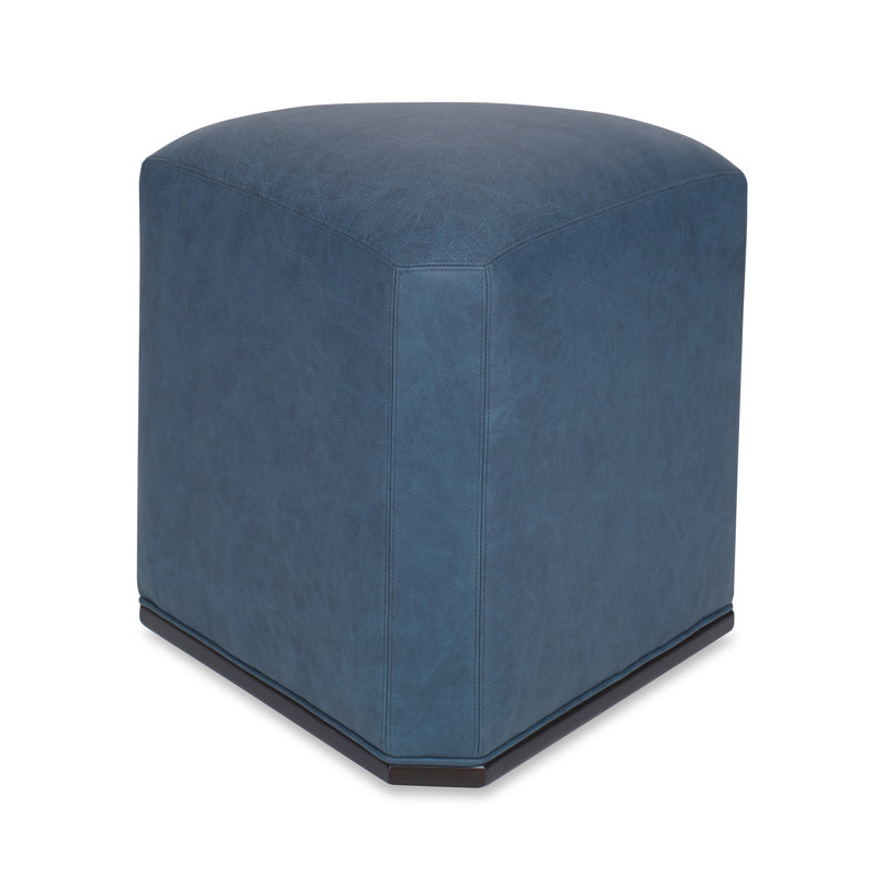 Quinn Novelty Ottoman, American Walnut, Margaret Mahogany Polyester Blend