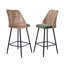 Upholstered Chenille Bar Stool-548136028