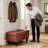 Faux Leather Ottoman-70231564