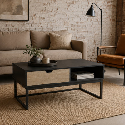 Lift Top Four Leg Coffee Table with Storage