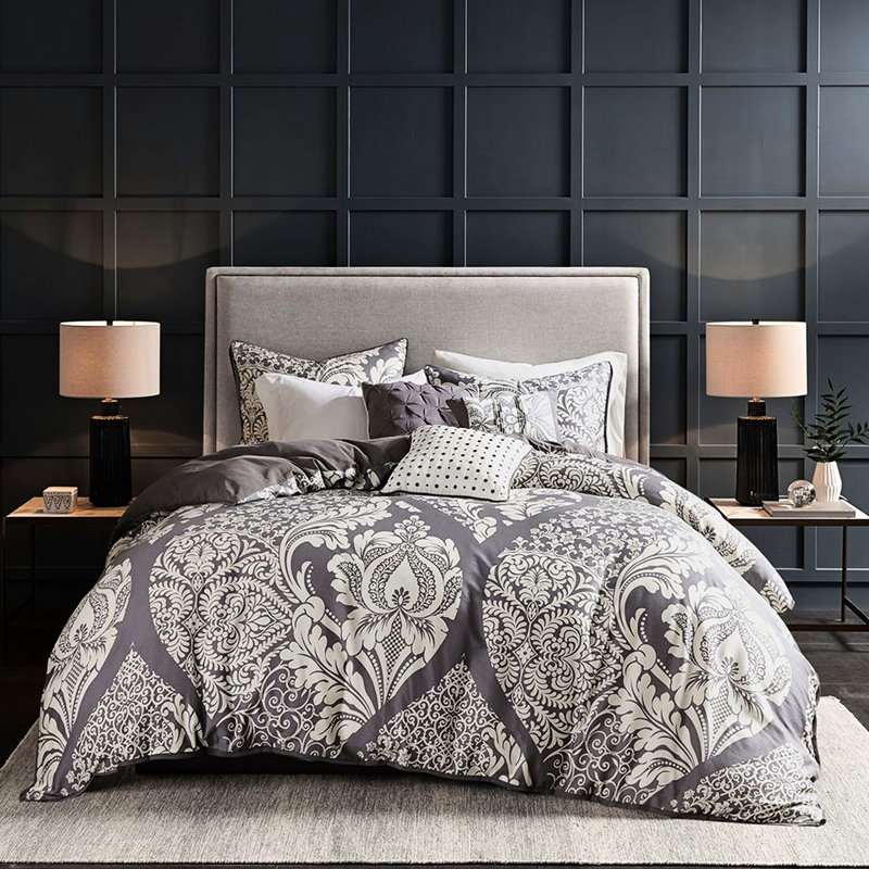 Housse de couette en coton avec motif de literie 6 pièces à la fois complexe et moelleux
