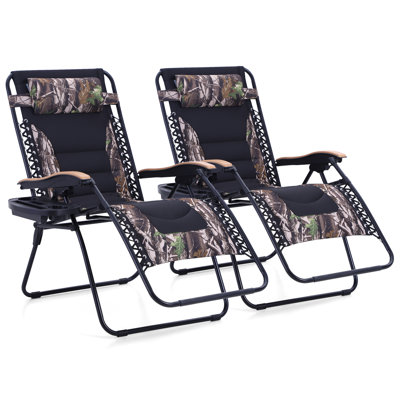 Fauteuil surdimensionné inclinable / pliable zéro gravité avec coussin