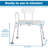 Shower Chair Seat For Senior Up To 350Lb Capacity For Bathtub Slip Resistant Shower Seat