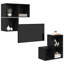TV Cabinet Set 4 Pcs 37 X 37 X 72 Cm Engineered Wood-448131584