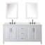 Meuble-lavabo double 72 po avec plateau en quartz et miroir Daria-100481654-100481655-100501893