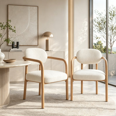 Indoor Upholstered Dining chair, Set of 2