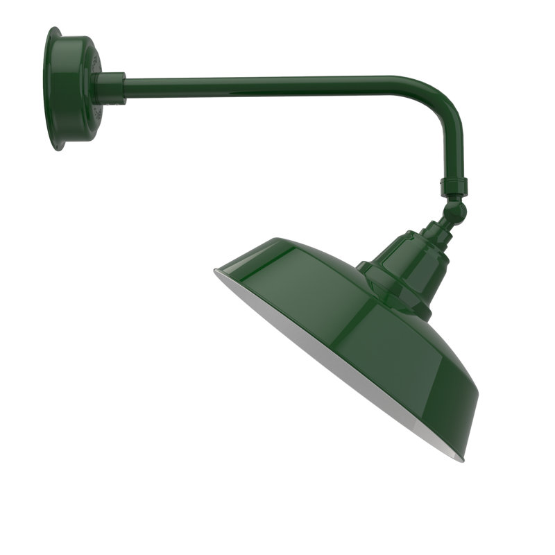 Luminaire de grange d’extérieur à del goodyear, Vert rétro