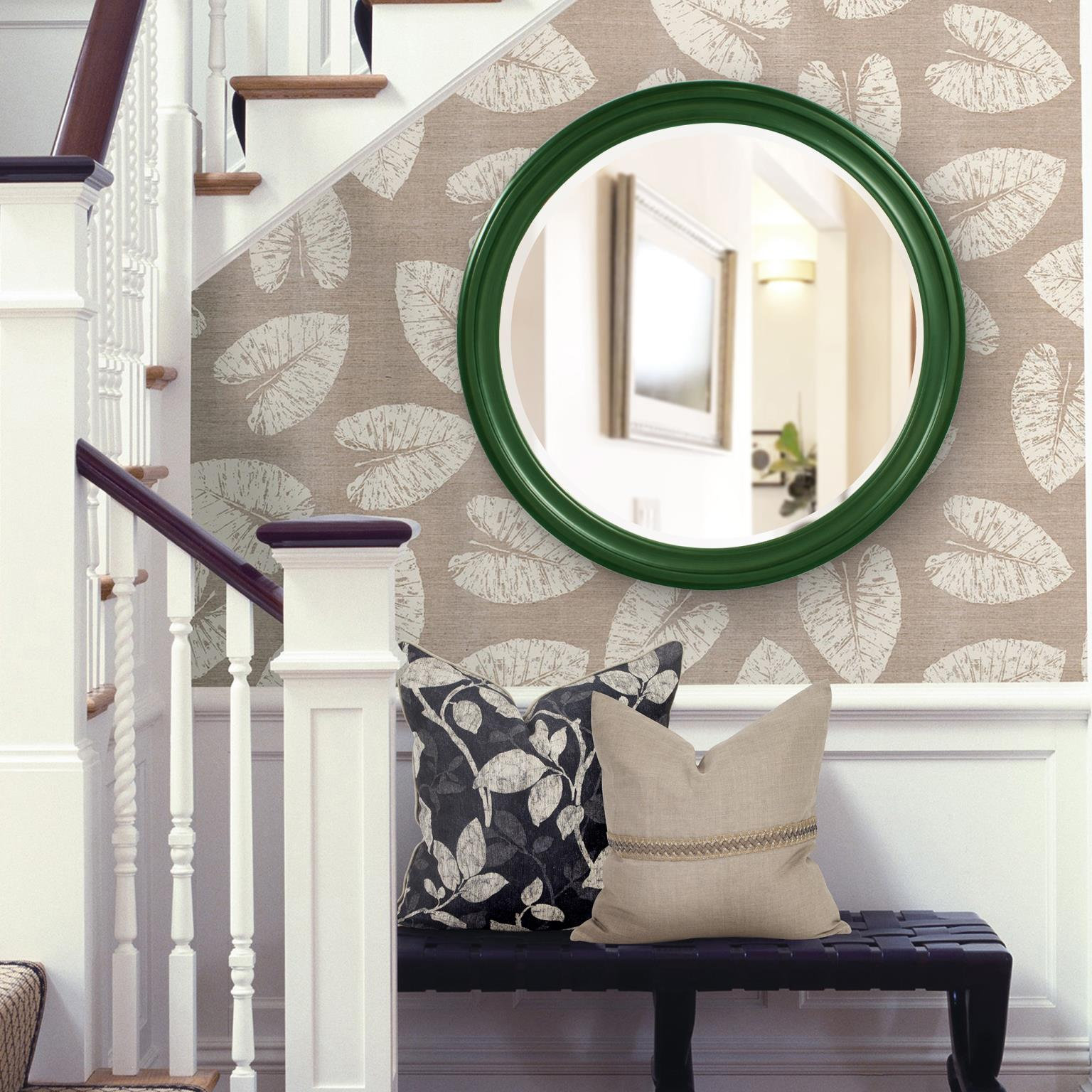 Talvi 36" Accent Mirror, Hunter Green