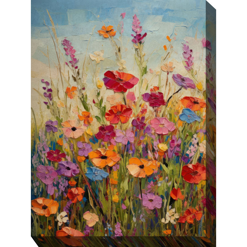 Beaming Blossoms Outdoor Canvas Art