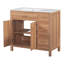 Meuble-lavabo en bois 36 po avec cadre en bois massif