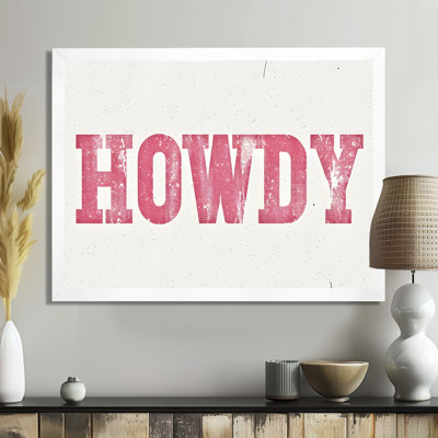 Howdy - Cowgirls Wall Art Living Room