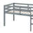 Twin Elevated Loft Bed Comes With Ladder-1788968136