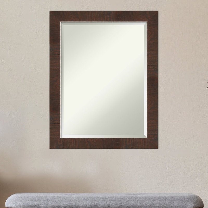 Garciasville Flat Wall Mirror, 28" x 22"