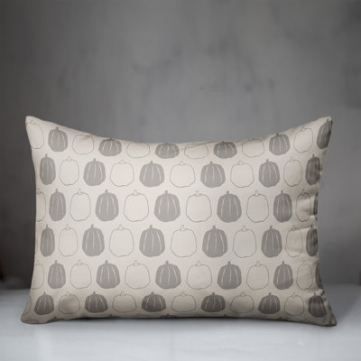 Pumpkin Pattern Rectangular Pillow Cover & Insert