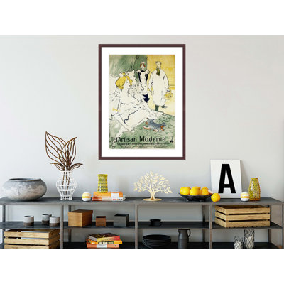 «The Modern Artisan» par Henri de Toulouse-Lautrec, impression giclée sur cadre