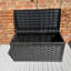 Samuel Alexander 116cm W Polypropylene Lockable Deck Box in Black