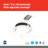 7'' Selectable Color Temperature Dimmable Air-Tight IC Rated Standard Recessed Lighting Kit