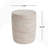 Outdoor/Indoor Lightweight Concrete Side Table, Elegant Travertine Finish for Versatile Use and Durability