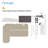 59'' L-shaped Height Adjustable Standing Desk-901931917
