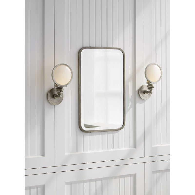 Chapman & Myers Boston Head Light Sconce, Antique Nickel