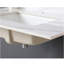 Comptoir de meuble-lavabo en marbre 37 po, comptoir de salle de bain avec lavabo central encastré rectangulaire et dosseret de 4 po de hauteur, comptoir pré-percé, blanc de Carrare avec veines-1930527937