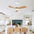 42" 3- Blade Ceiling Fan With Remote Control And Led Light-1658859372-1658859373