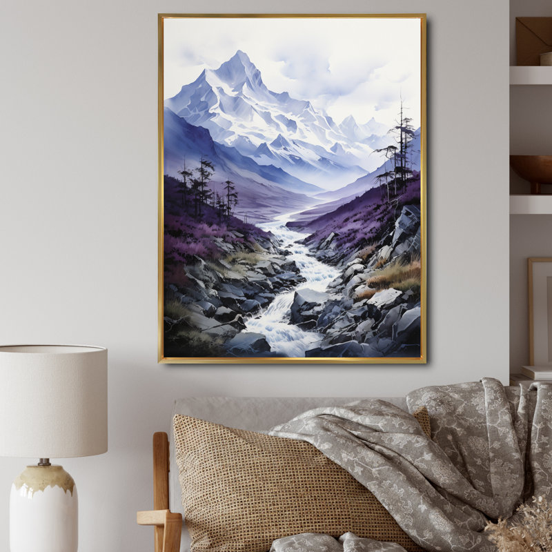 Bayden Alaska Mountain Majesty - impression, H 20 po x l 12 po x P 1 po, Cadre flottant doré