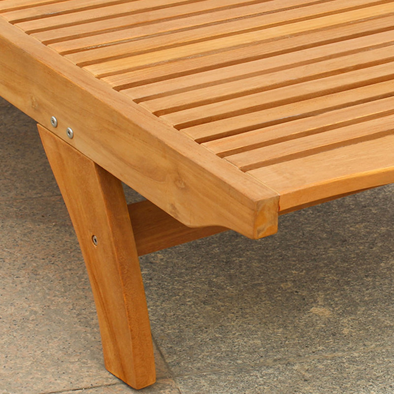 Chaise longue en teck de qualité supérieure