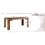Spacious Dining Tables (table Only, No Chairs, Complete With Top And Legs) Walnut Mdf Modern Home Kitchen