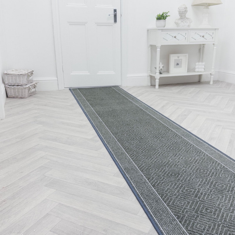 Runner Geometric Machine Tufted Area Rug, Rectangle 100 x 150 cm
