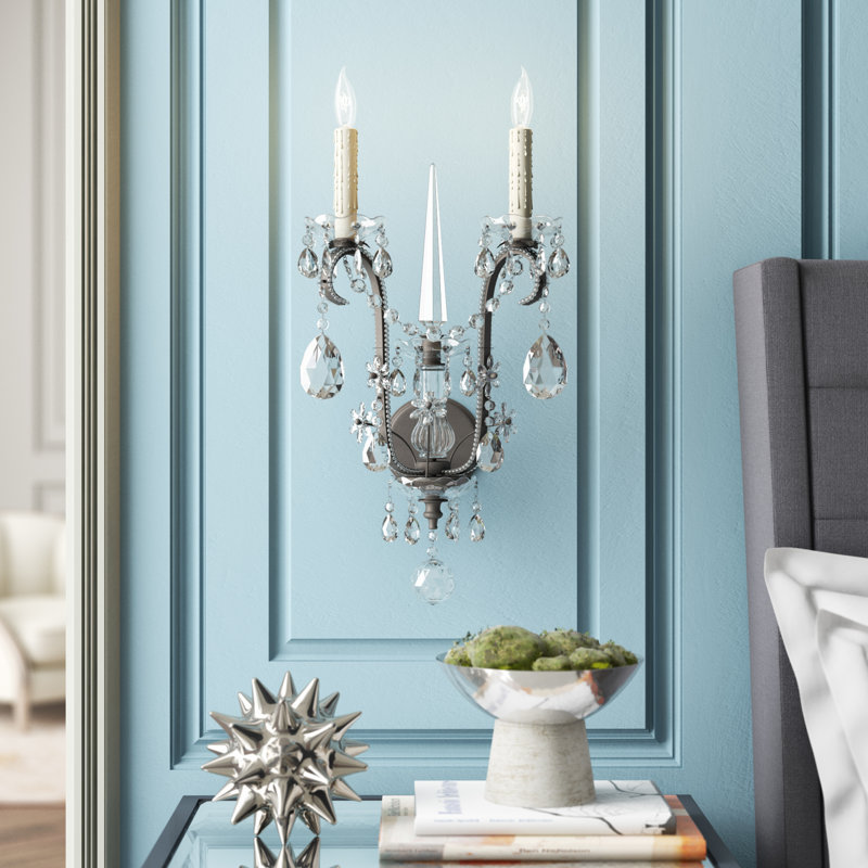 Ralph Lauren Alessandra 2 Light Large Candle Wall Light, Gilded Iron