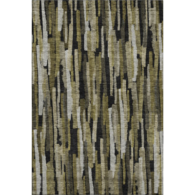 Premium Machine Washable Dahl AMF1079 Stripes Rug