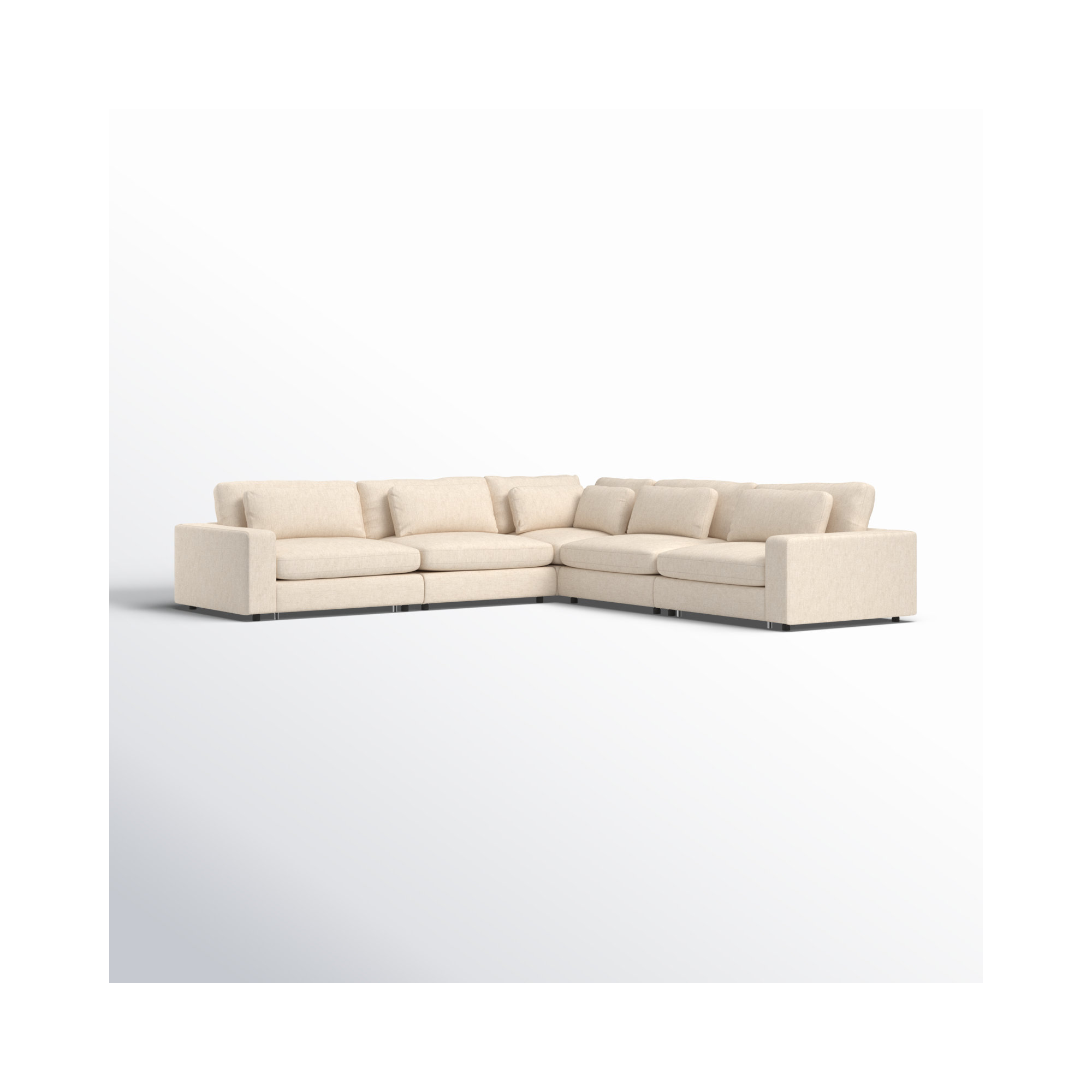 Bloor Upholstered L-Sectional, Essence Natural