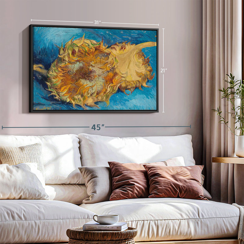 Tournesols I, reproduction sur toile, H 21 po x l 31 po