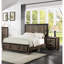 Bedroom 2 Nightstand With Contemporary Oak Finish Veneer Decoration