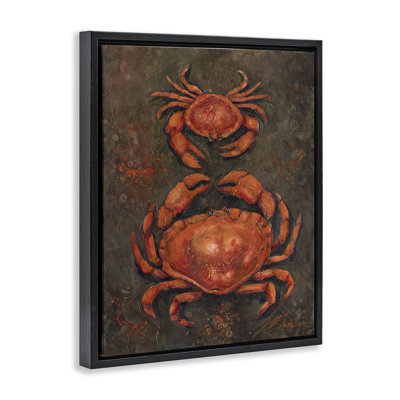 Petite et grande paire de cadres flottants en crabe, design par Jody Bergsma