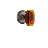 Grandeur Georgetown Rosette Privacy with Baguette Crystal Door Knob