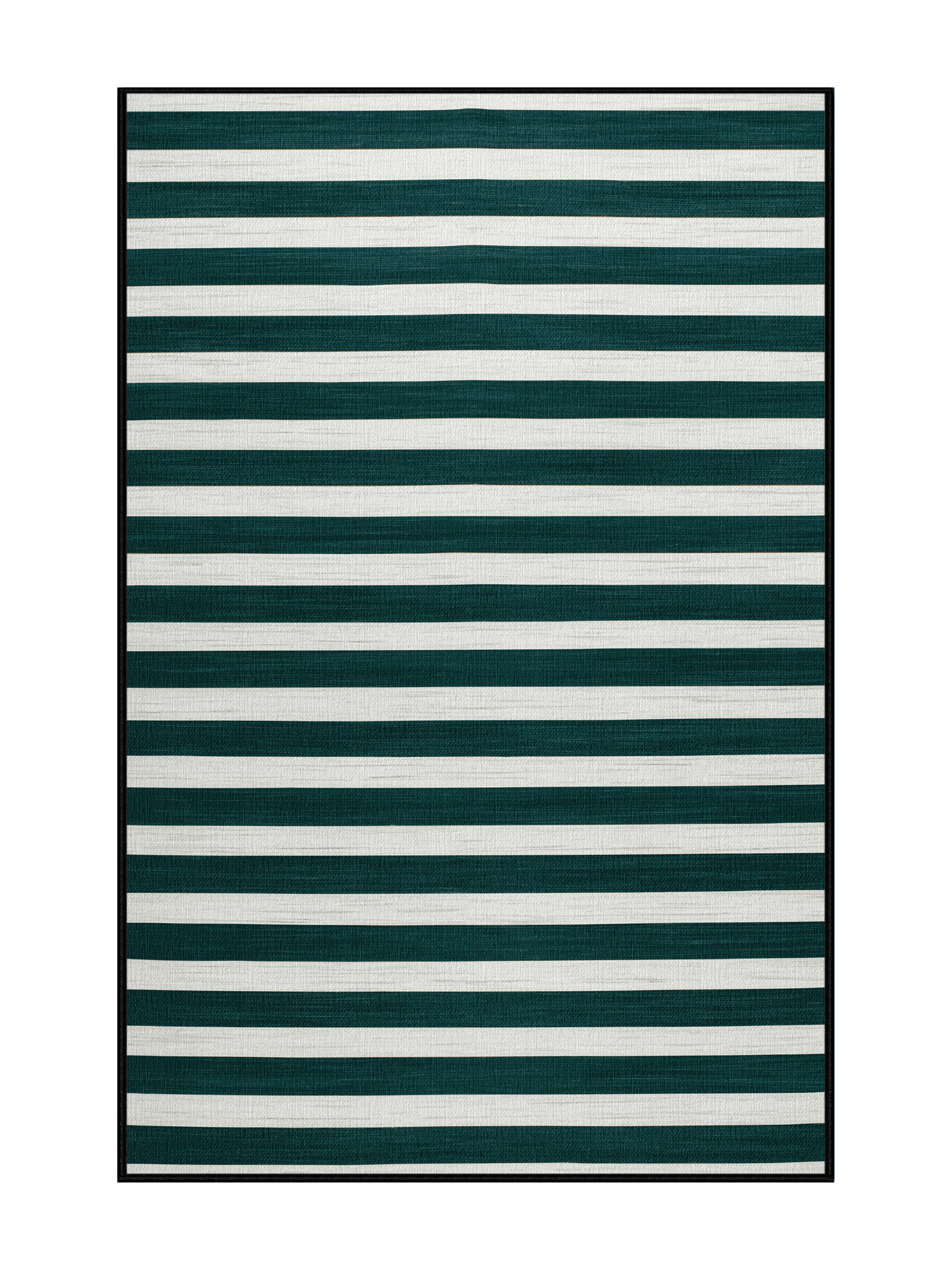 Horizontal Shape Rug Longshore Tides Machine Washable Horizontal Stripes Green Area Rug ...