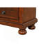 Commode 7 tiroirs avec boutons ronds et pieds en chignon