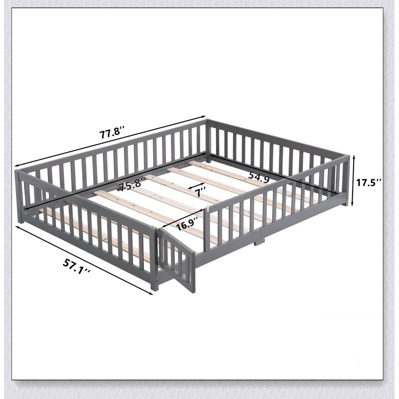 Grey Full / Double Bed