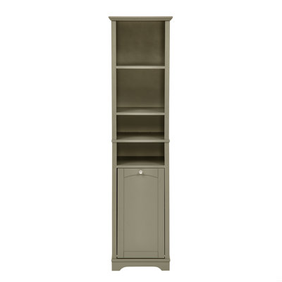 Armoire de rangement de 64 po de hauteur, armoire sur pied, 4 tablettes réglables