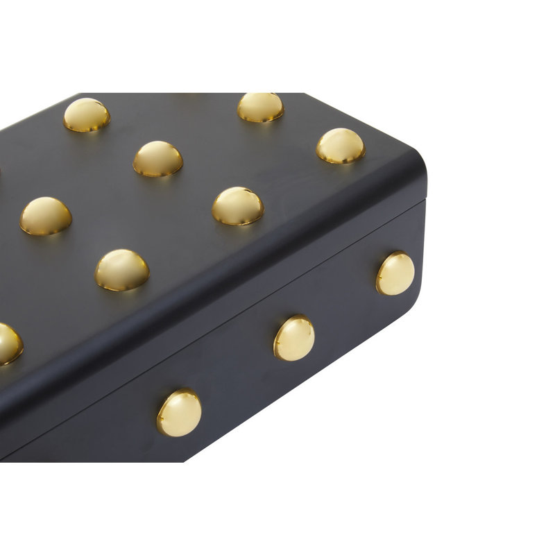 Laureen Accessory Box, Black/Gold