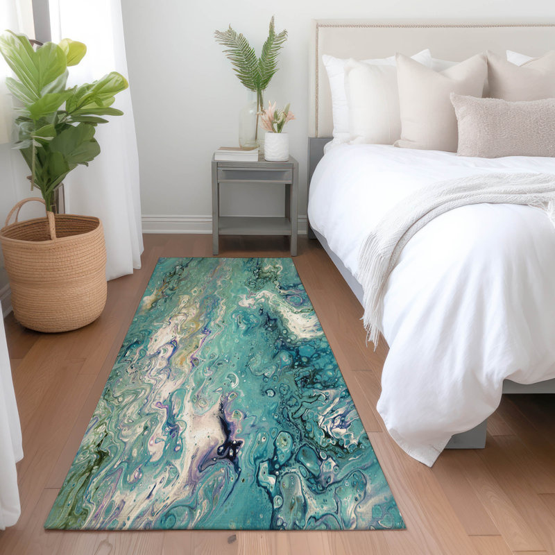 Tapis en verre de qualité supérieure lavable à la machine Mayfield, Tapis de couloir 2 pi 3 po x 7 pi 6 po